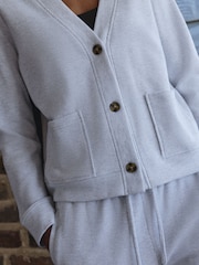 Grey Cosy Waffle Cardigan & Trousers Set - Image 4 of 10