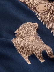 Navy Hamish The Highland Cow Cosy Short Pyjamas Set - Image 2 of 3