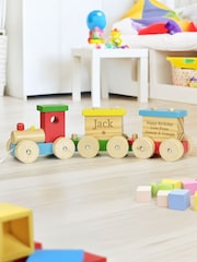 Personalised Wooden Toy Train by PMC - Image 1 of 4