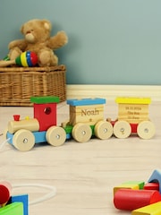 Personalised Wooden Toy Train by PMC - Image 2 of 4