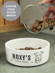 Personalised Dog Breed Food Bowl by PMC - Image 1 of 4