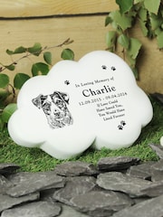 Personalised Dog Breed Garden Memorial Cloud Photo Frame by PMC - Image 3 of 4