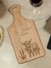 Personalised Highland Cow Chopping Board by PMC - Image 3 of 3