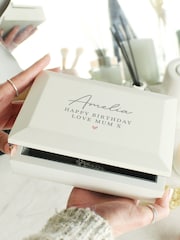 Personalised Wooden Jewellery Box by PMC - Image 1 of 4