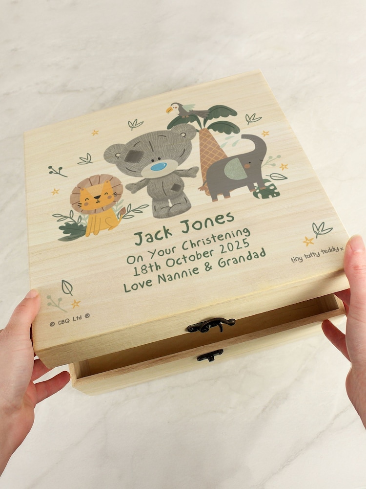 Personalised Tatty Teddy Woodland Animal Keepsake Box by PMC - Image 2 of 3