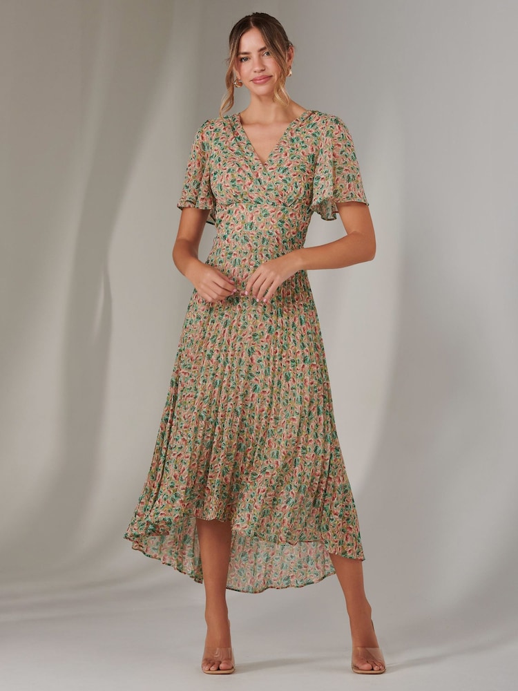 Hell naturfarben - Jolie Moi Charlotte Falten-Chiffon-Midmaxikleid - Bild 6 von 6 Hell naturfarben - Jolie Moi Charlotte Falten-Chiffon-Midmaxikleid - Bild 6 von 6