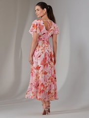Jolie Moi Pink Petite High Low Midaxi Dress - Image 2 of 6
