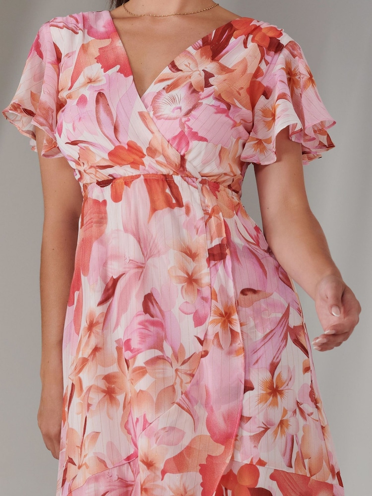 Jolie Moi Pink Petite High Low Midaxi Dress - Image 6 of 6 Jolie Moi Pink Petite High Low Midaxi Dress - Image 6 of 6