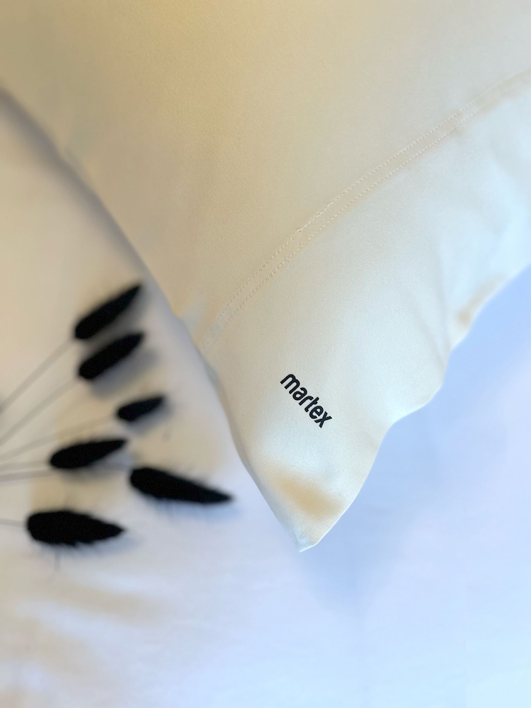 Martex Ivory Satin Travel Pillowcase Pair - Image 1 of 4