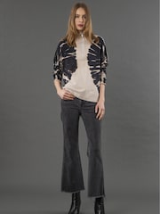 Religion Natural Jade Zip Sweat Top With Tie Dye Design - Image 2 of 6