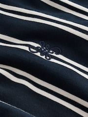 أزرق داكن أزرق - Stripe Quarter Zip Neck Sweatshirt - صورة 7 من 8