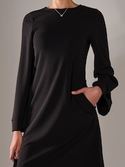 Jolie Moi Black Midi A Line Dress - Image 3 of 6