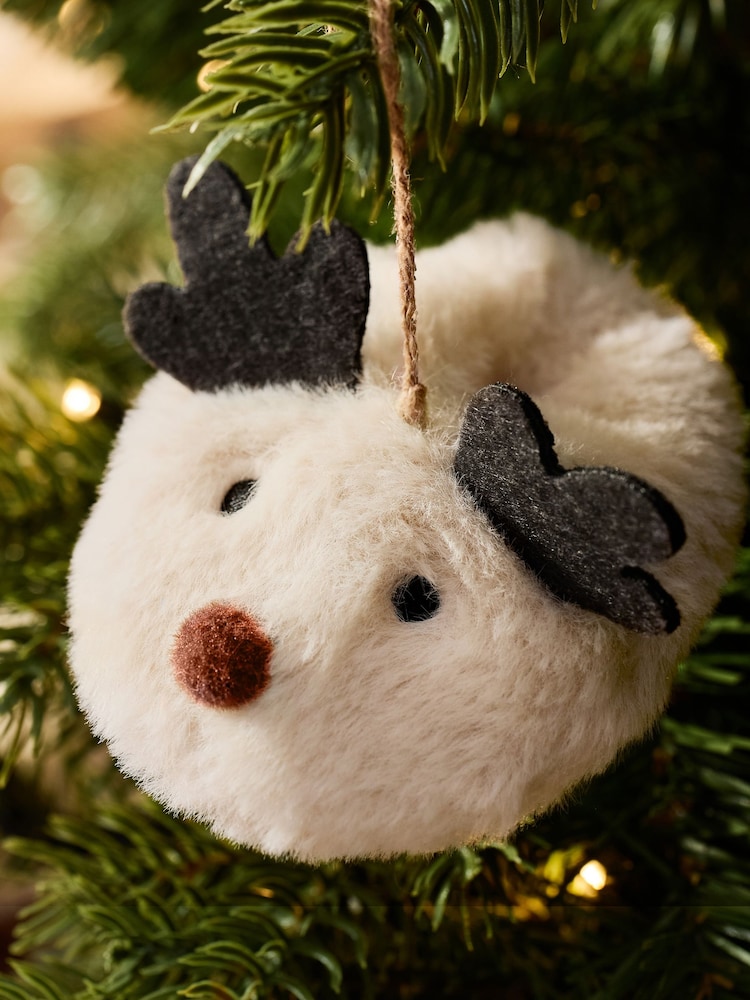 Komplet 2 božičnih baublejev copat z motivom severnega jelena - Slika 2 iz 3