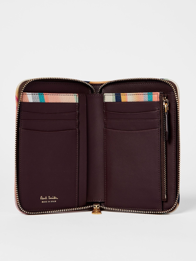 PS Paul Smith Red Leather Zip Around Purse - Image 3 of 5