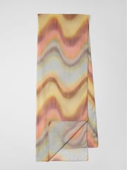 PS Paul Smith Swirl Gradient Silk Blend Multi Scarf - Image 2 of 5
