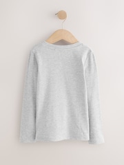 Black/White Long Sleeve Ribbed Tops 3 Pack (3-16yrs) - Image 3 of 7