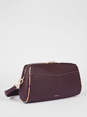 PS Paul Smith Burgundy Red Leather Shoulder Bag - Image 8 of 9