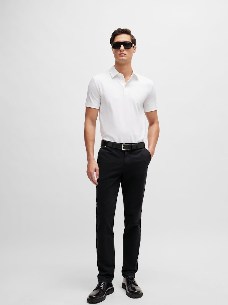 Negro - BOSS Regular Fit Chino Trousers - Imagen 1 de 3