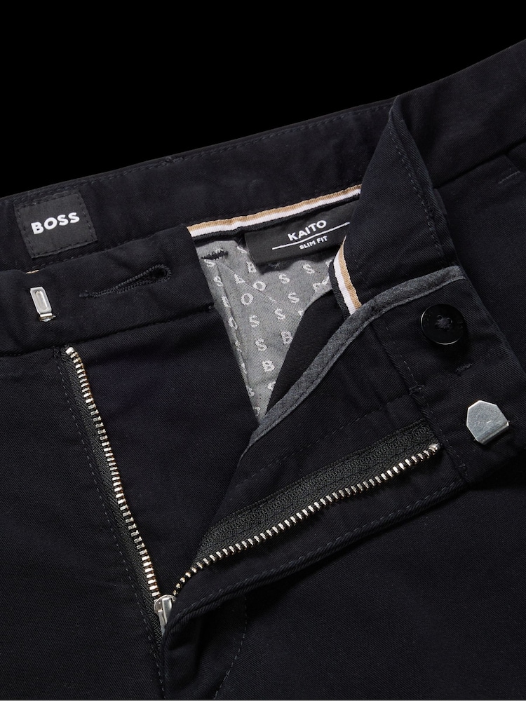 Negro - BOSS Regular Fit Chino Trousers - Imagen 3 de 3