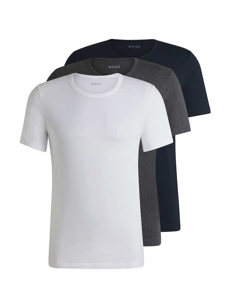 BOSS Cotton T-Shirt 3 Pack - Imagen 1 de 3