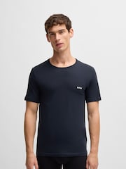 BOSS Black/Grey/White Cotton T-Shirt 3 Pack - Image 5 of 5