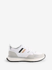 BOSS White Logo Trainers - Image 1 of 4