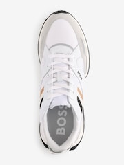 BOSS White Logo Trainers - Image 2 of 4