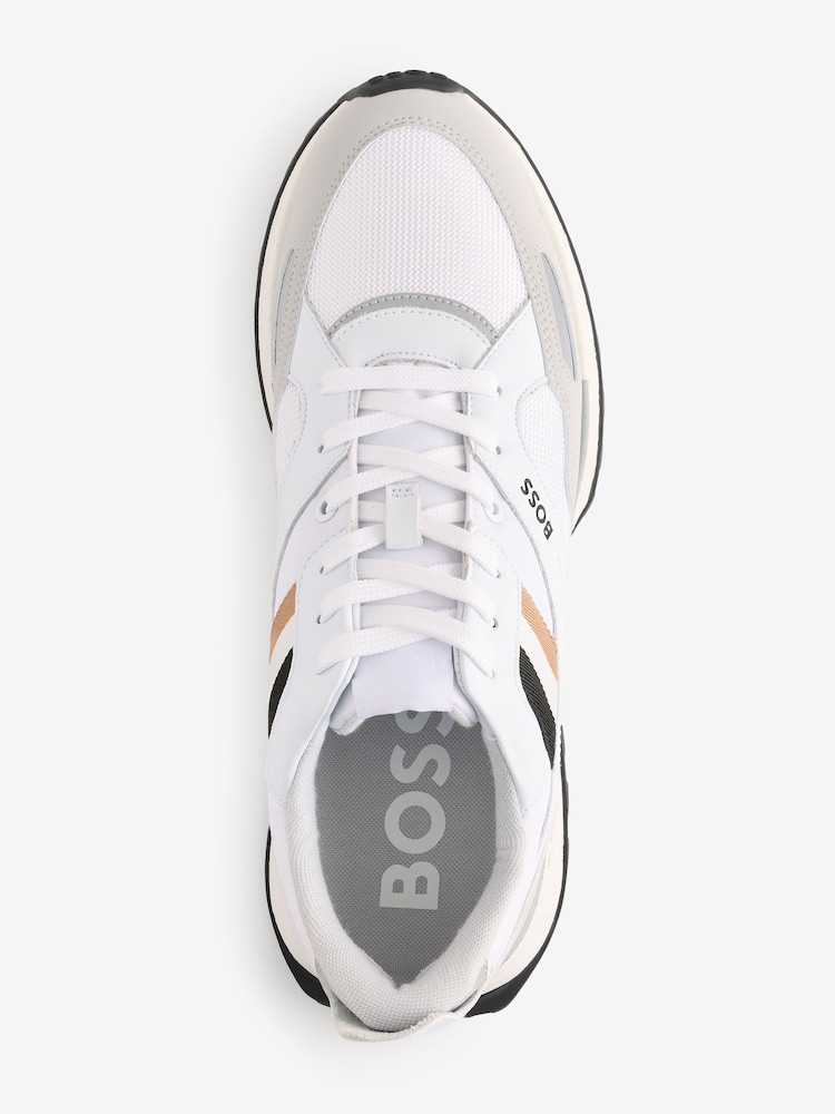 BOSS White Logo Trainers - Image 2 of 4 BOSS White Logo Trainers - Image 2 of 4