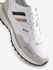 BOSS White Logo Trainers - Image 4 of 4