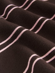 Chocolate Brown Cosy Soft Touch Long Sleeve Polo Neck Jumper Top - Image 6 of 7