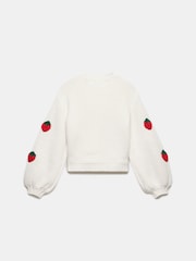 Mint Velvet White Strawberry Knit Cardigan - Image 8 of 8