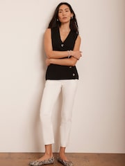 Mint Velvet White Capri Trousers - Image 2 of 8