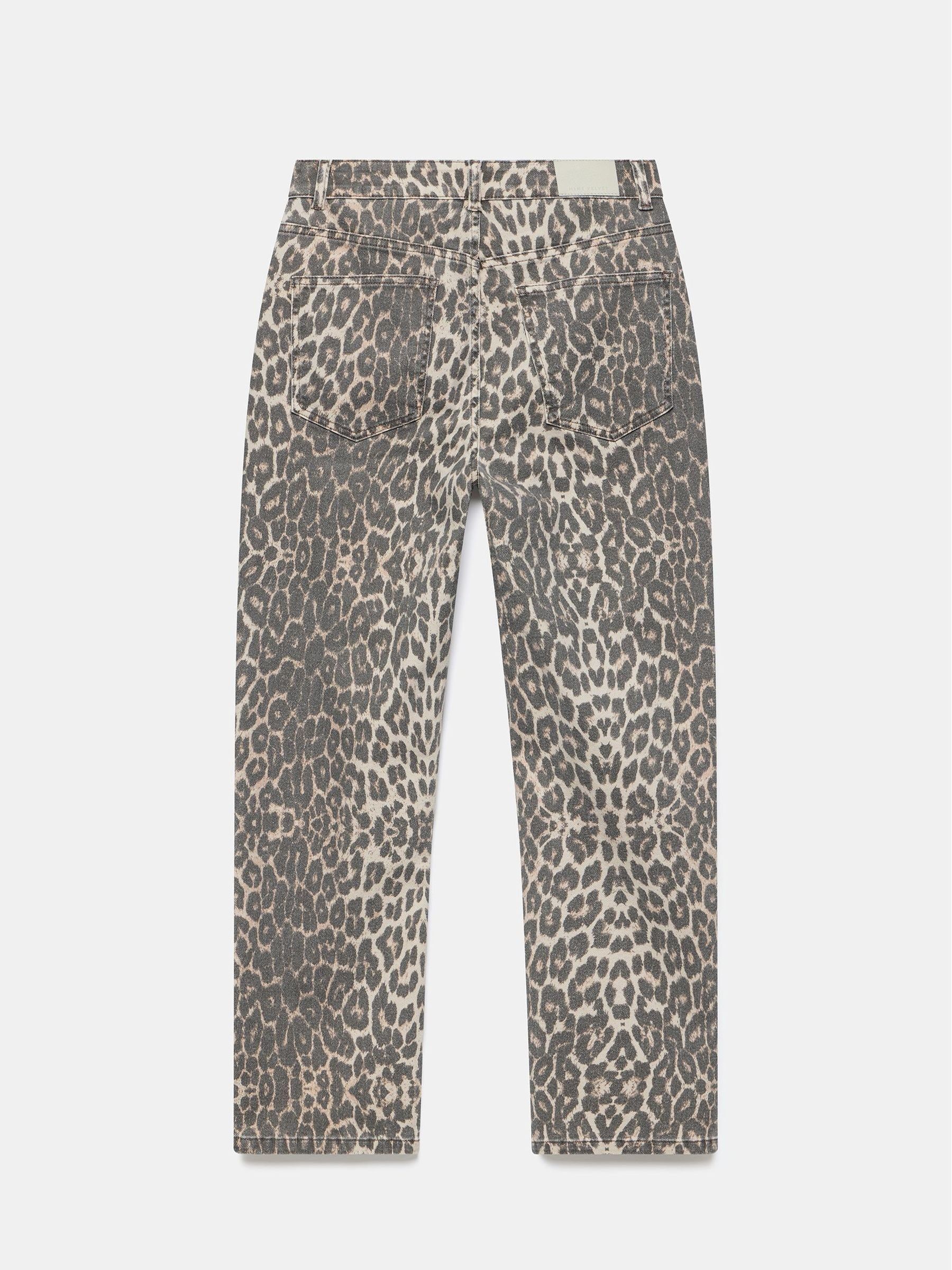 Buy Mint Velvet Cream Leopard Print Slim Jeans from Next USA