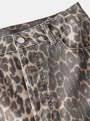 Mint Velvet Cream Leopard Print Slim Jeans - Image 7 of 7