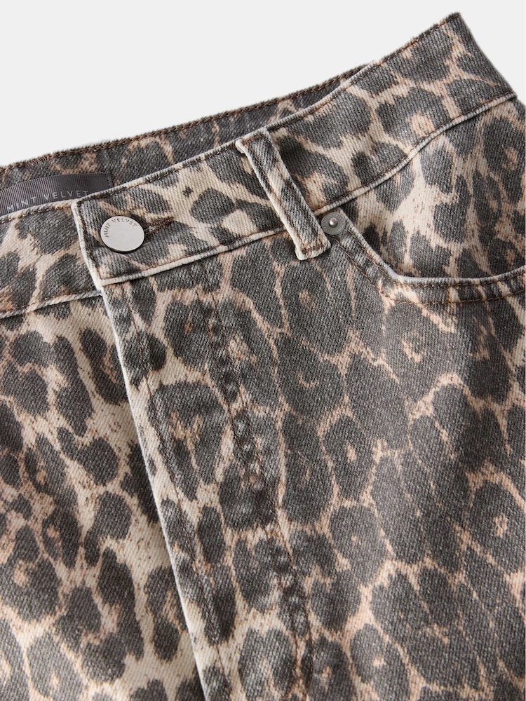 Mint Velvet Cream Leopard Print Slim Jeans - Image 7 of 7
