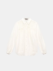 Mint Velvet White Trim Detail Shirt - Image 7 of 8