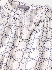 Mint Velvet Cream Geometric Print Blouse - Image 8 of 8