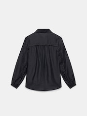 Mint Velvet Black Pintuck Shirt - Image 8 of 8