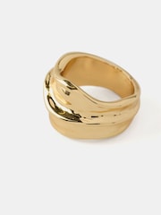 Mint Velvet Gold Tone Statement Ring - Image 2 of 3