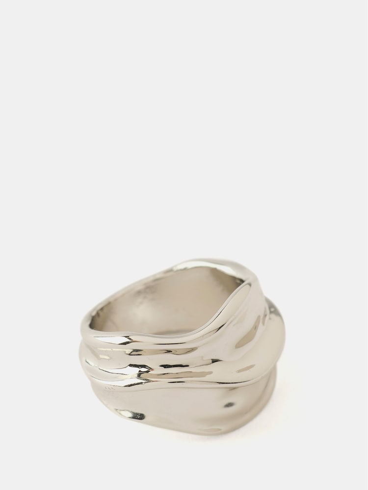 Mint Velvet Silver Tone Statement Ring - Image 1 of 3