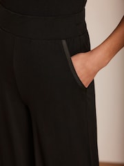 Mint Velvet Black Palazzo Wide Leg Trousers - Image 4 of 8