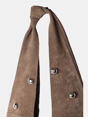 Mint Velvet Brown Studded Suede Shoulder Bag - Image 4 of 4