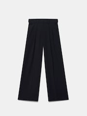 Mint Velvet Blue Pleated Cropped Trousers - Image 6 of 7