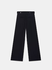 Mint Velvet Blue Pleated Cropped Trousers - Image 7 of 7