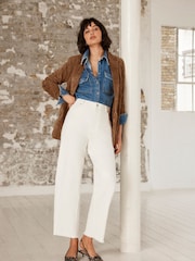 Mint Velvet Brown Suede Blazer - Image 2 of 8