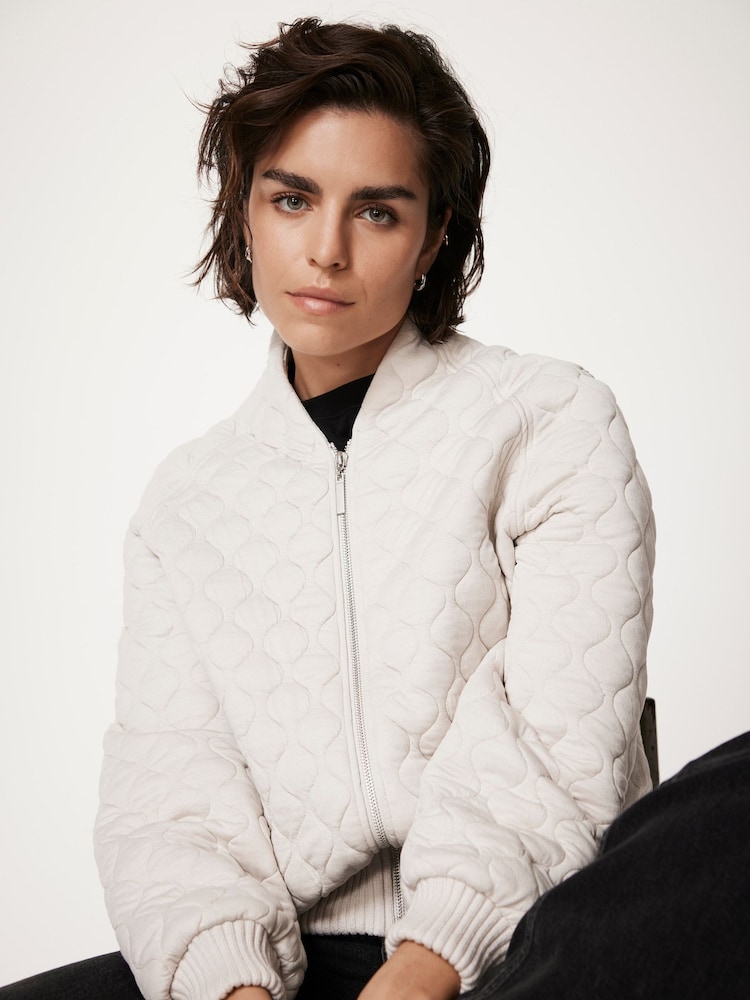 Mint Velvet White Quilted Blend Jacket - Image 2 of 7