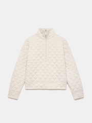 Mint Velvet White Quilted Blend Jacket - Image 6 of 7