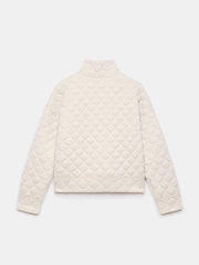 Mint Velvet White Quilted Blend Jacket - Image 7 of 7