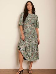 فستان متوسط الطول طبعة زهور من Mint Velvet - صورة 3 من 8