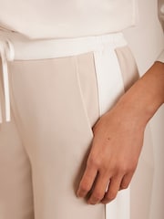 Mint Velvet Cream Side Stripe Trousers - Image 5 of 8